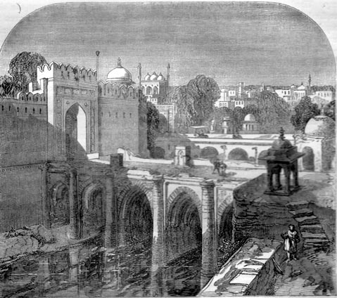 Bridge between the Palace and Selimghur, Delhi