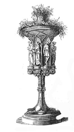 Flower Vase in Gothic Style