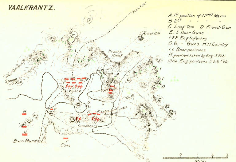 Map of Colenso and Ladysmith