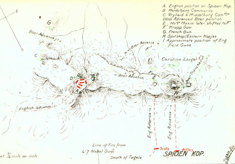 Map of Colenso and Ladysmith