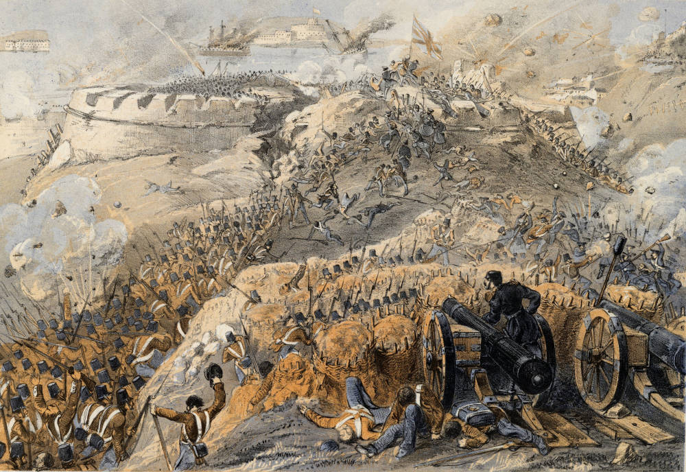 Storming the Great Redan, Septr. 8th 1855, by the British troops