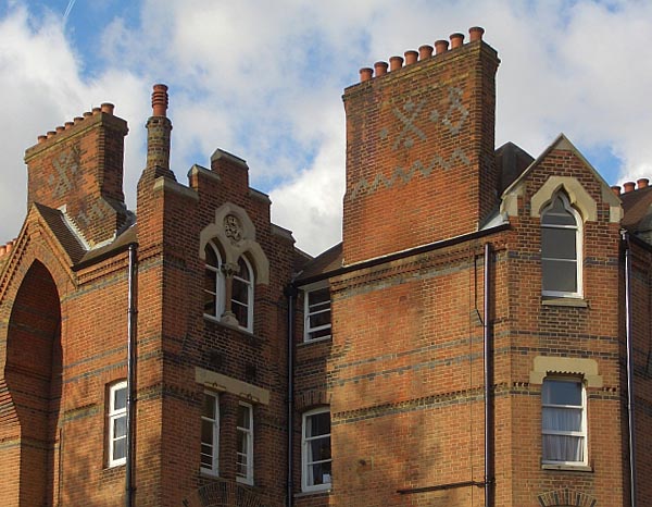 The Chimneypots of Druries, a Harrow School boarding house