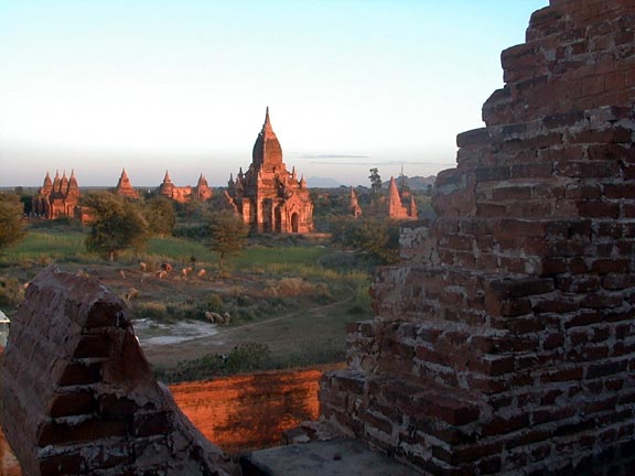 Mingalazedi at Sunset,  Bagan, Burma [Myanmar]. 