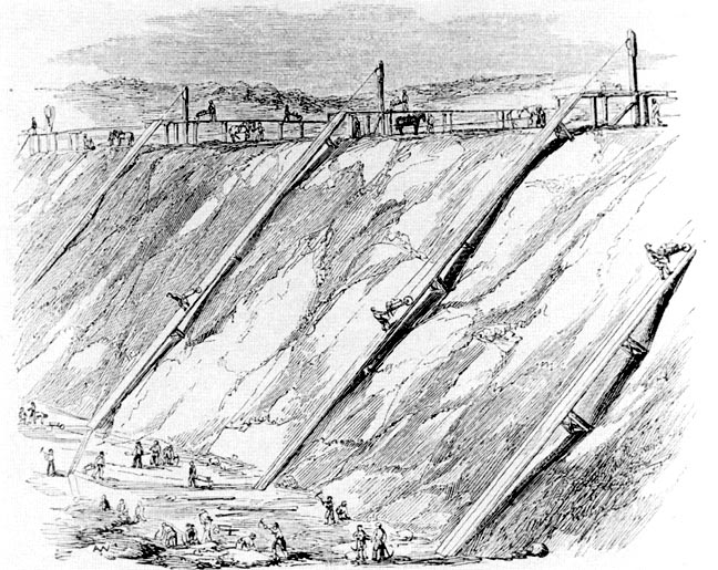 Barrow-runs, Tring Cutting, London-Birmingham, 1830s