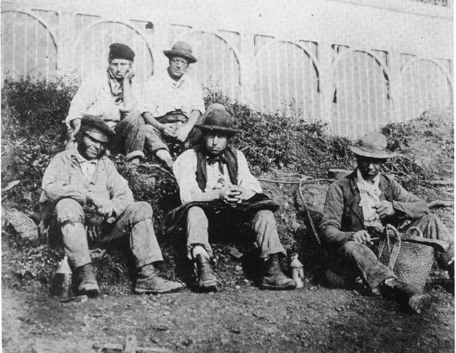 Navvies at the Crystal Palace, Sydenham, 1853