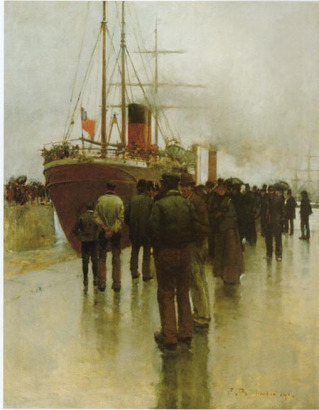 Outward Bound: The Dunnottar Castle Leaving London, 1891