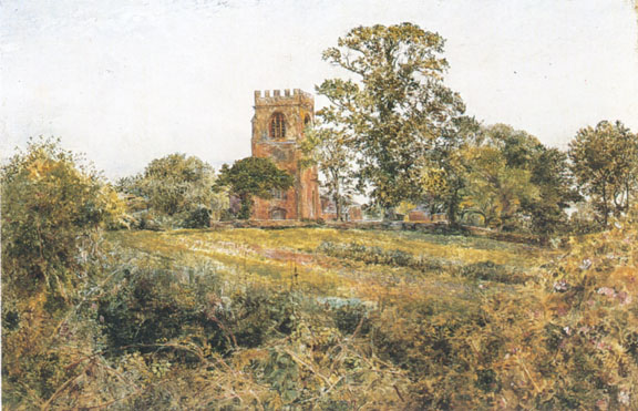Shotwick Church, Cheshire, 1855