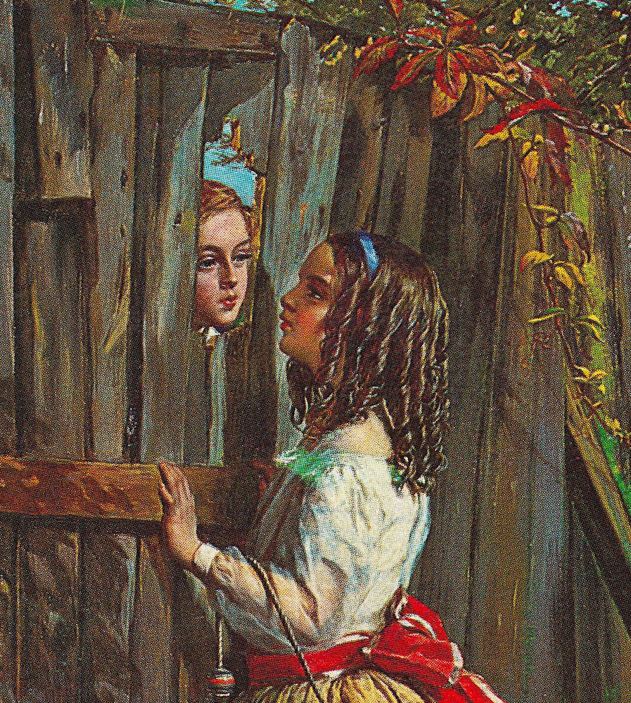 Close-up of boy and girl