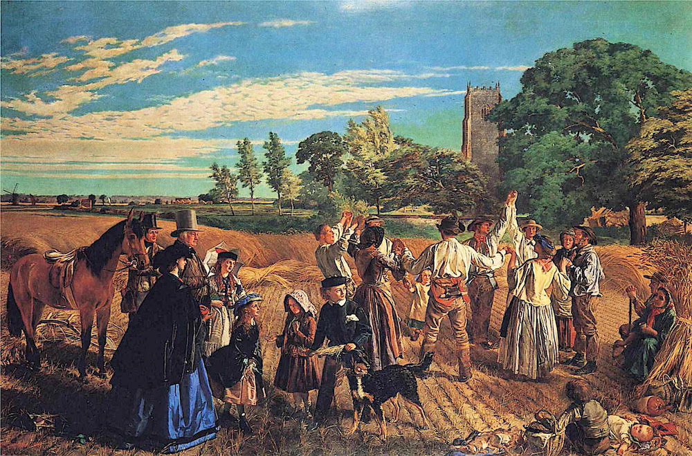 Hullo Largess! A Harvest Scene in Norfolk