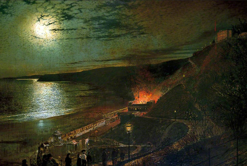 Sic transit gloria mundi (The Burning of the Spa Saloon)