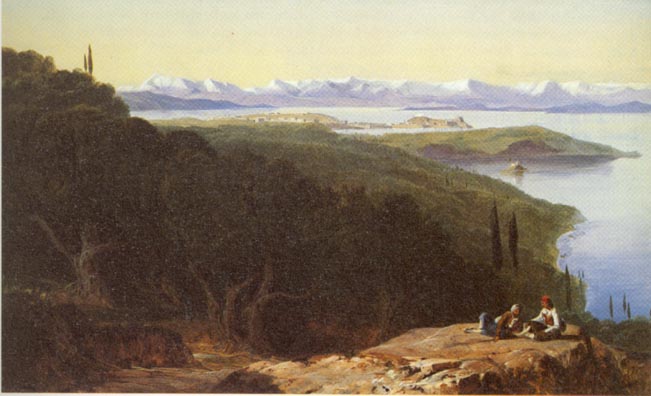 View from the Benitza Road, near Gastouri — Corfu