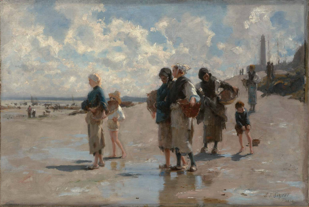 Fishing for Oysters at Cancale