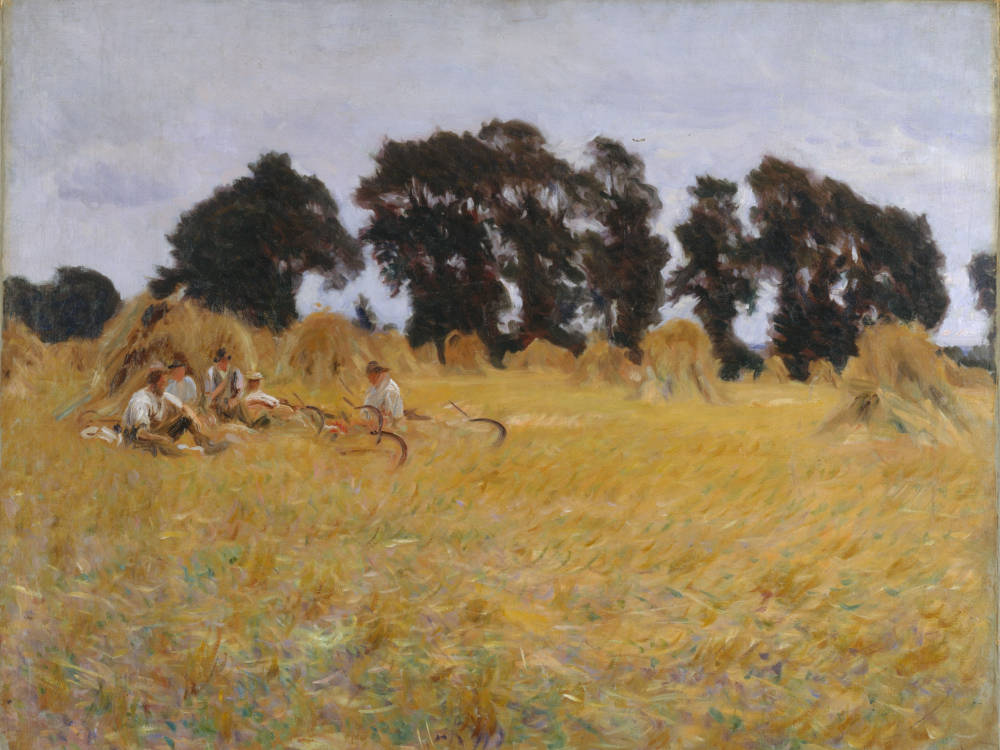 Reapers Resting in a Wheat Field