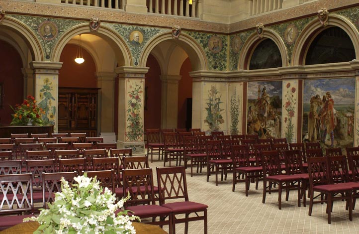 Interior of the central hall, Wallington