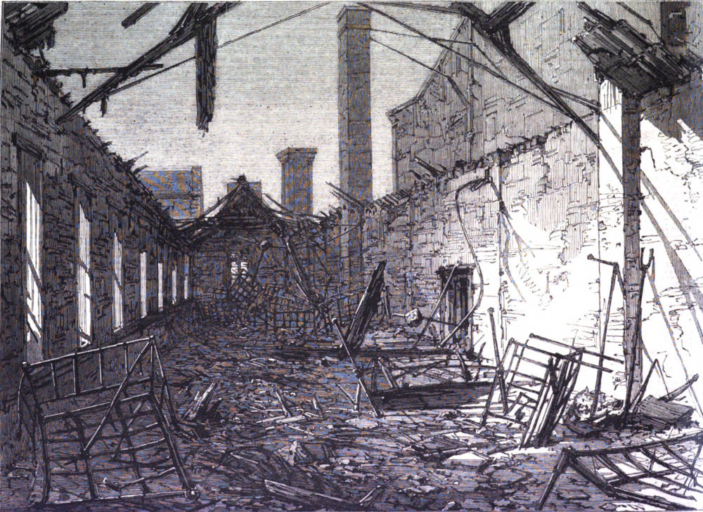 The Fatal Fire at the Liverpool Workhouse, Brownslow-Hill: Ruins of the Children’s Dormitory