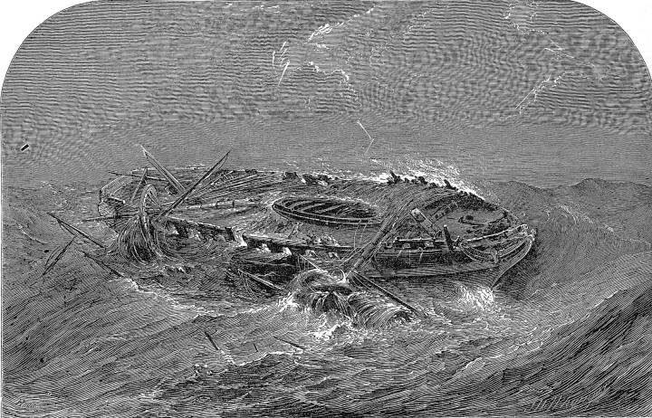 The wreck of an Indiaman