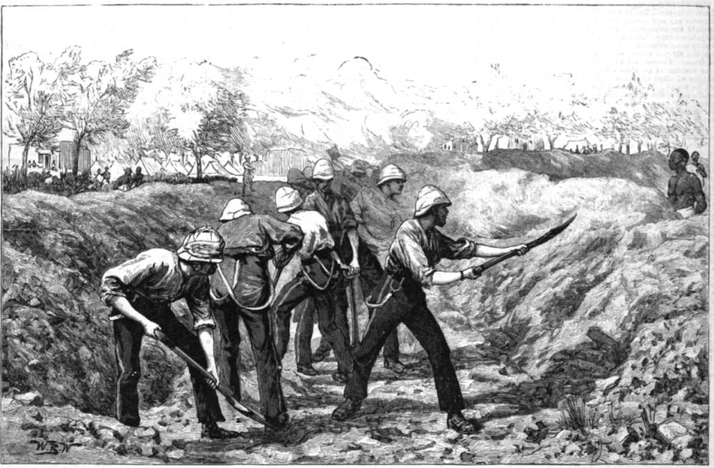 Royal Engineers Building a Fort at Korti