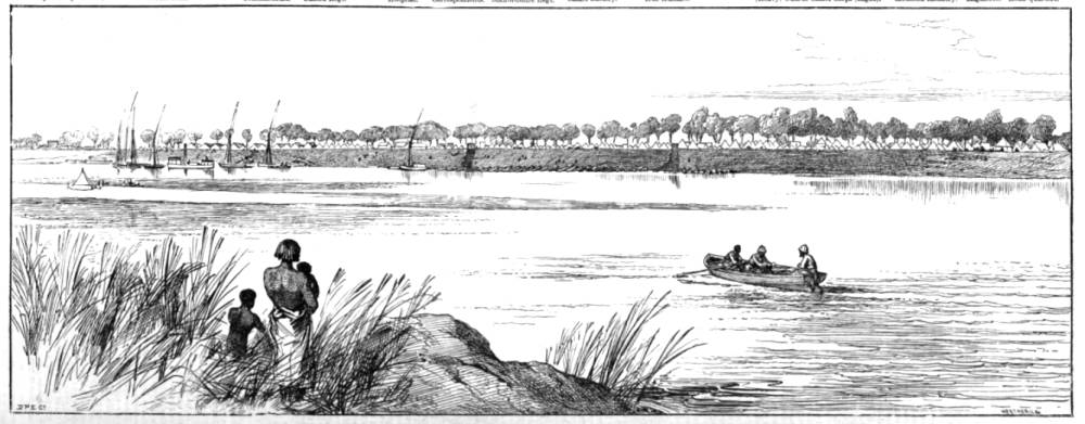 The War in the Soudan: View of the Head-Quarters Camp at Korti fromthe Opposite Side of the Nile