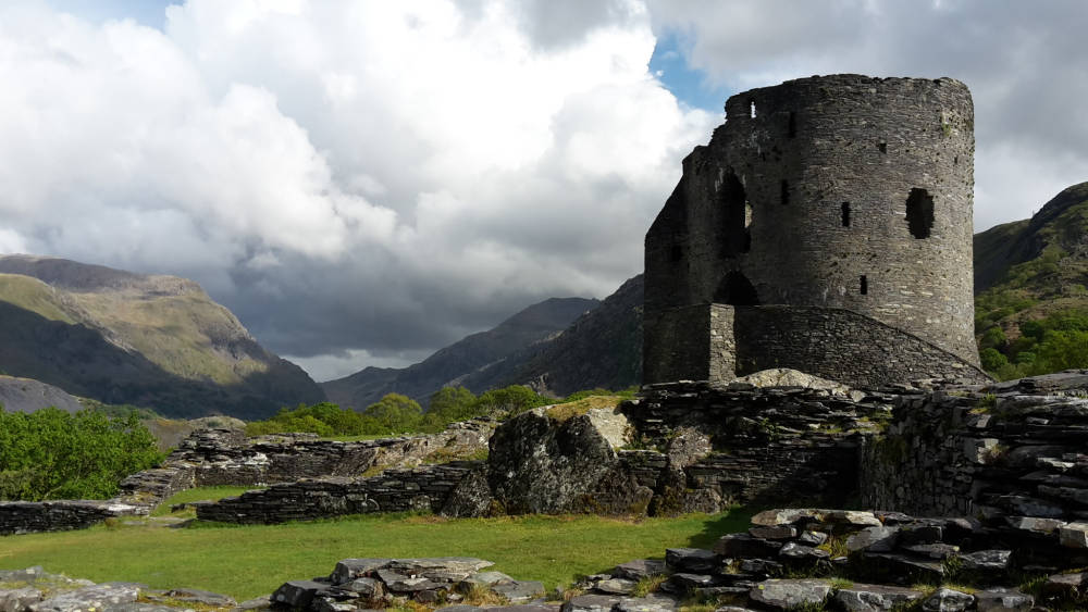 Dolbadarn Castle, Llanberis, looking south