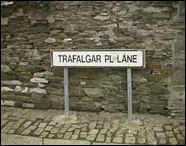 Trafalgar road sign