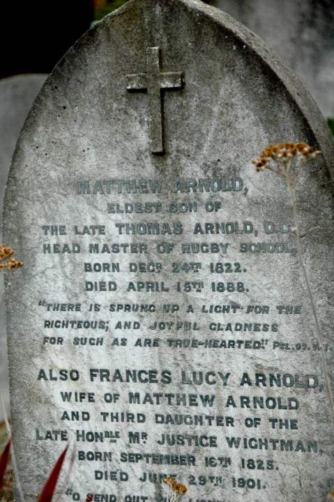 Matthew Arnold's family grave at All Saints, Laleham