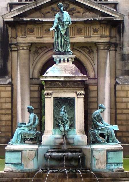 King's College Cambridge Founder's Fountain” by H. H. Armstead, close-up