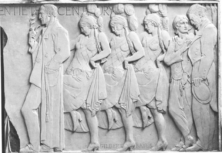 Twentieth-century Section of the Saville Theatre Frieze