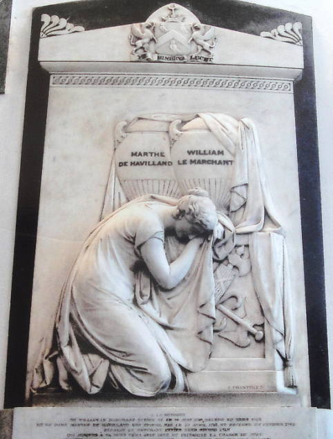 Monument to William le Marchant and Marthe de Havilland” by Sir Francis Chantrey