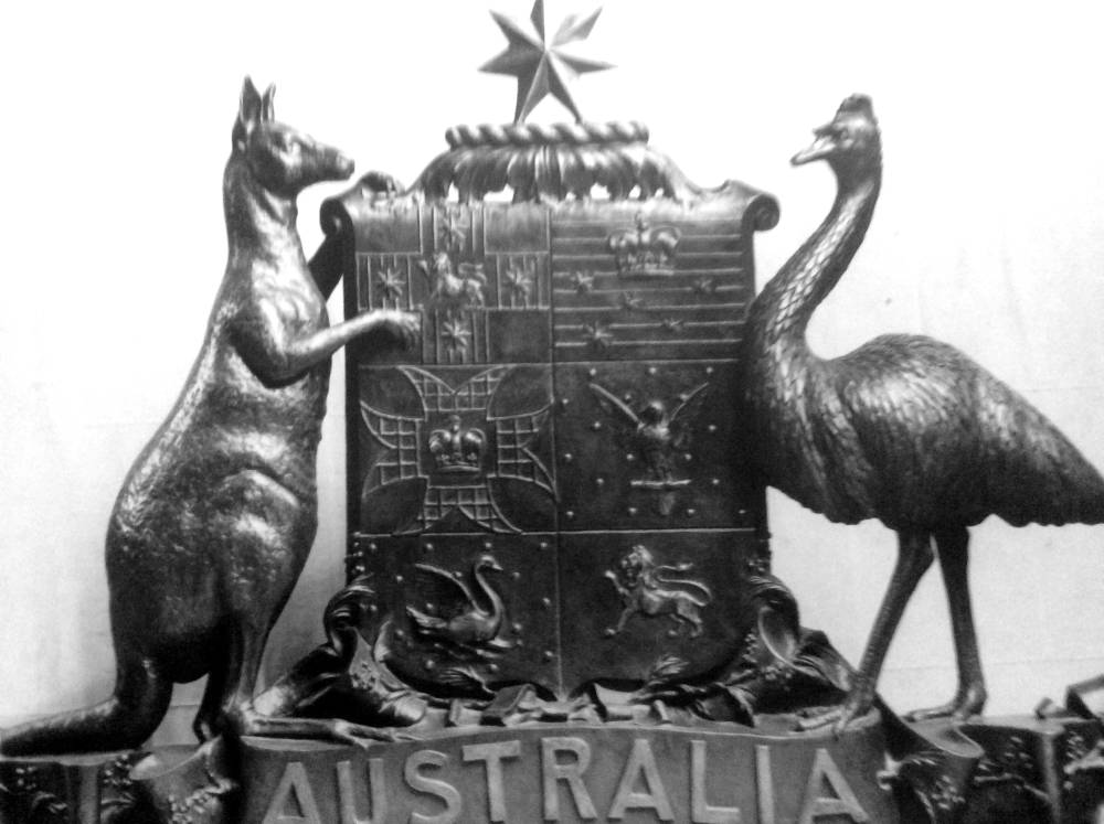 Coat of Arms and a shield for the Bank of New South Wale