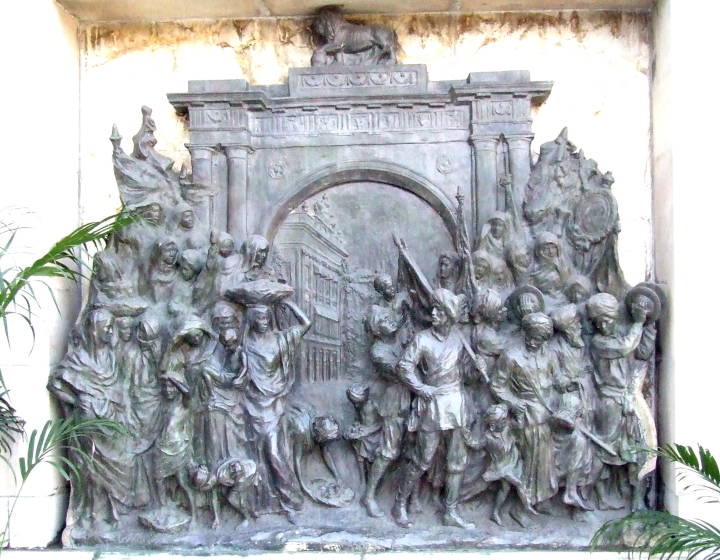 Panel on the Queen Victoria memorial
