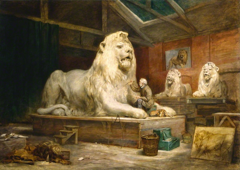 Landseer in Marochetti's studio,” by John Ballantyne