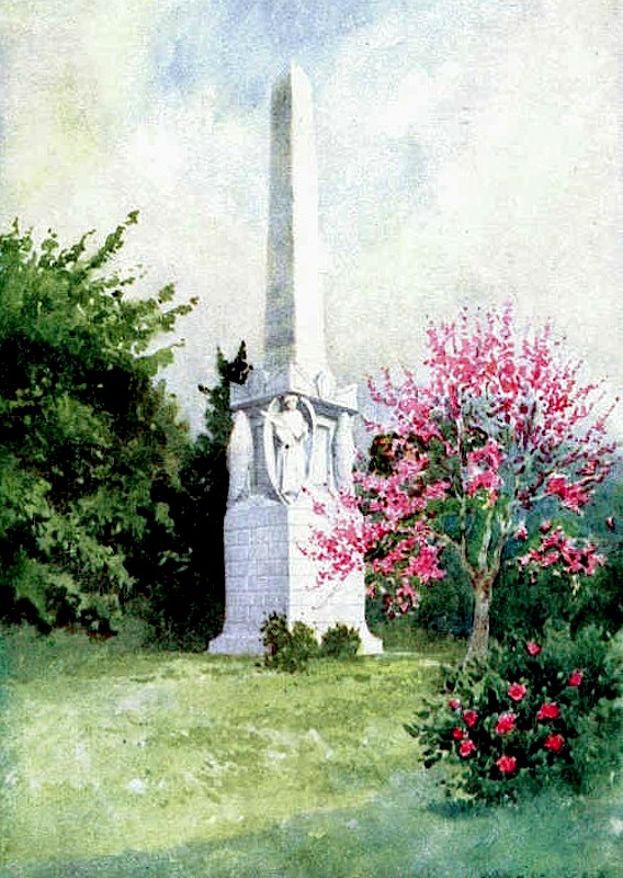 Goble's painting of Scutari monument