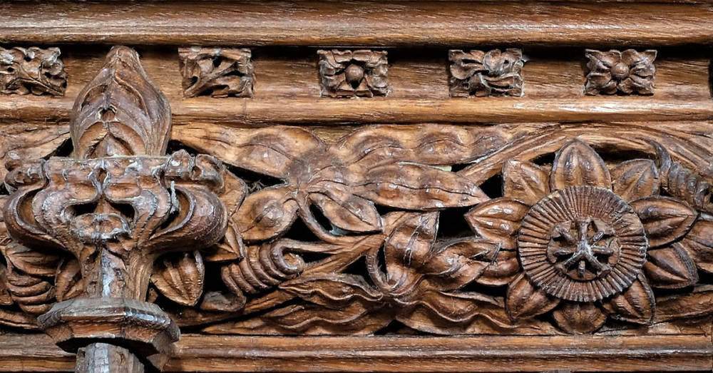 Detail of Pulpit at Ermington, Devon