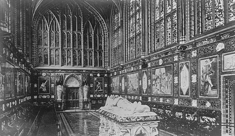 Interior of the Albert Memorial Chapel, Windsor,” by George Gilbert Scott (architect) and Baron Henri de Triqueti (sculptor)