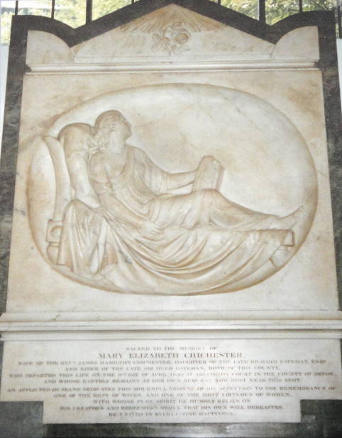 Monument to Mary Elizabeth Chichester
d. 1830