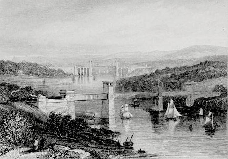 Robert Stephenson's Britannia Bridge, Wales
