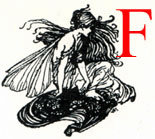 Decorated initial F