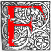 Decorated initial F