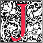 Decorated initial J