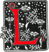 Illuminated initial L