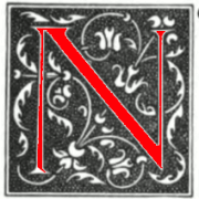 decorated initial 'N' 