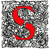 Decorated initial S