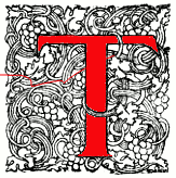 Illuminated initial T