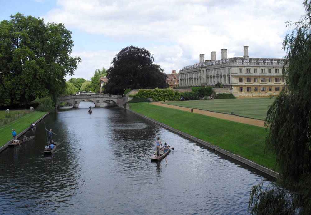 Punts on the River Cam