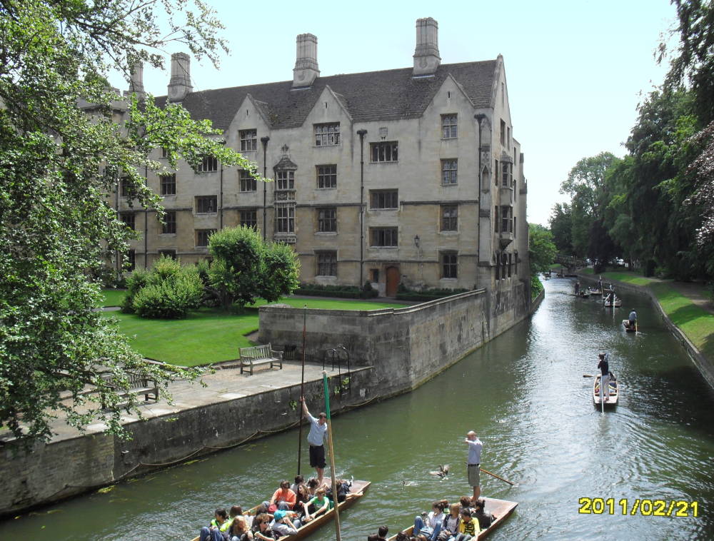 Punts on the River Cam
