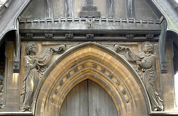 Entrance to St James, Cardiff, by E. M. Bruce-Vaughan