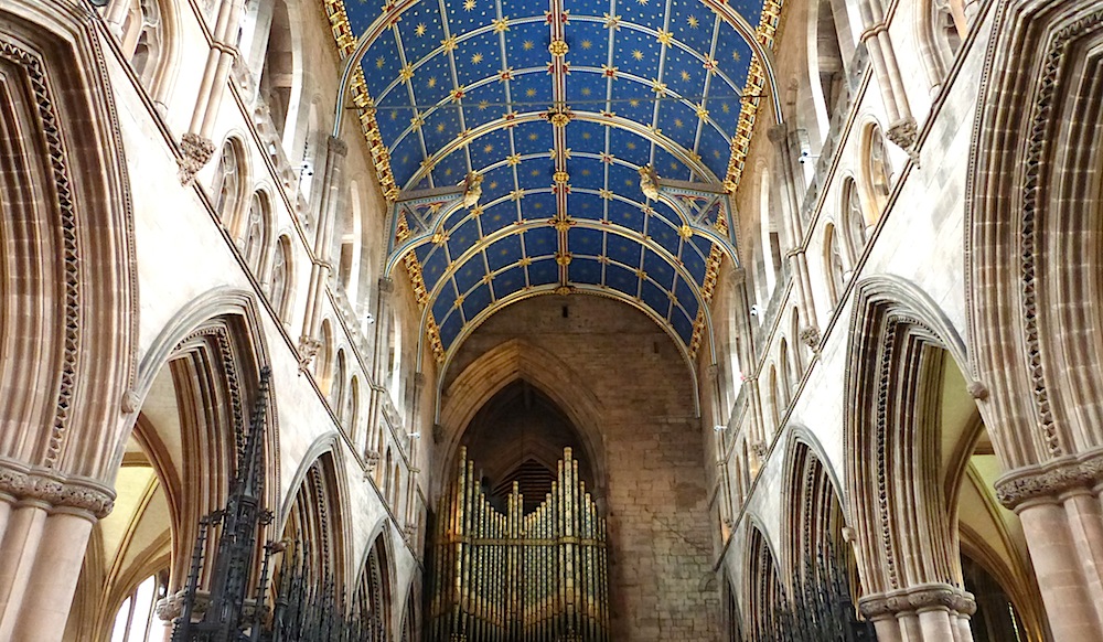 Owen Jones design on the choir and chancel roof