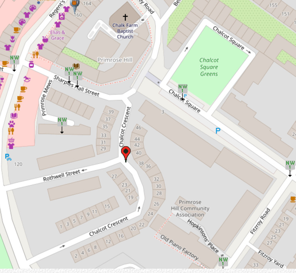 Chalcots map