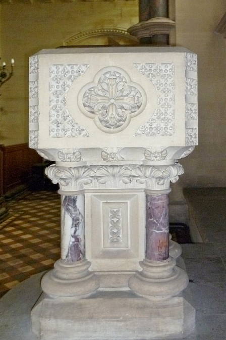 Font at St Mary's Church, South Tidworth