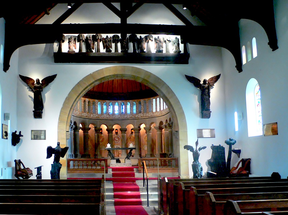 Interior of St Mary's, Wreay